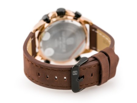 ZEGAREK MĘSKI NAVIFORCE - NF9114 (zn046e) - brown/rosegold