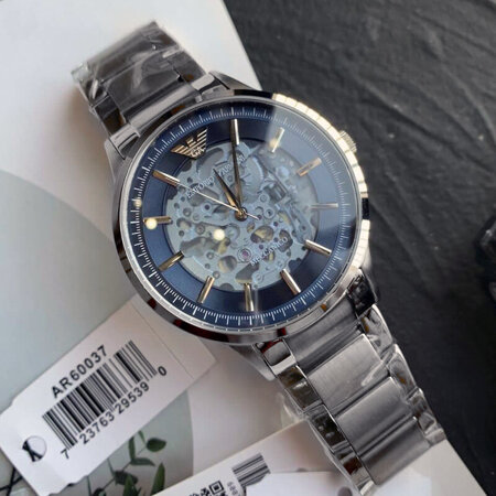 Zegarek męski EMPORIO ARMANI SKELETON AUTOMATIC AR60037 (zi054a)